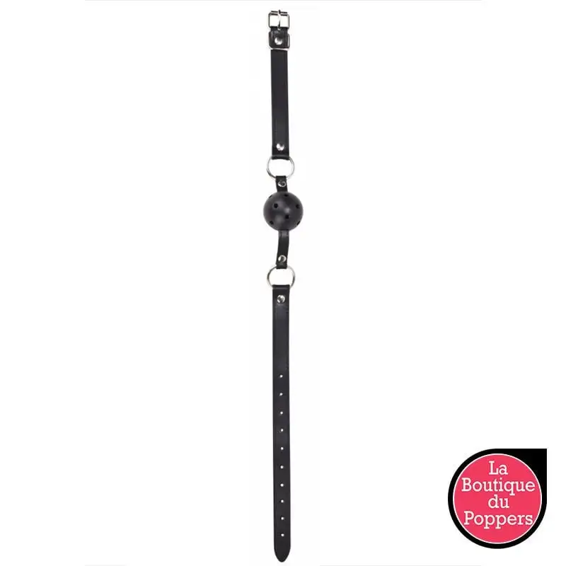 LBP - LRP Associes Bâillon Boule Gag Strap Noir 2 LBP - LRP Associes Bâillon Boule Gag Strap Noir – Image 2