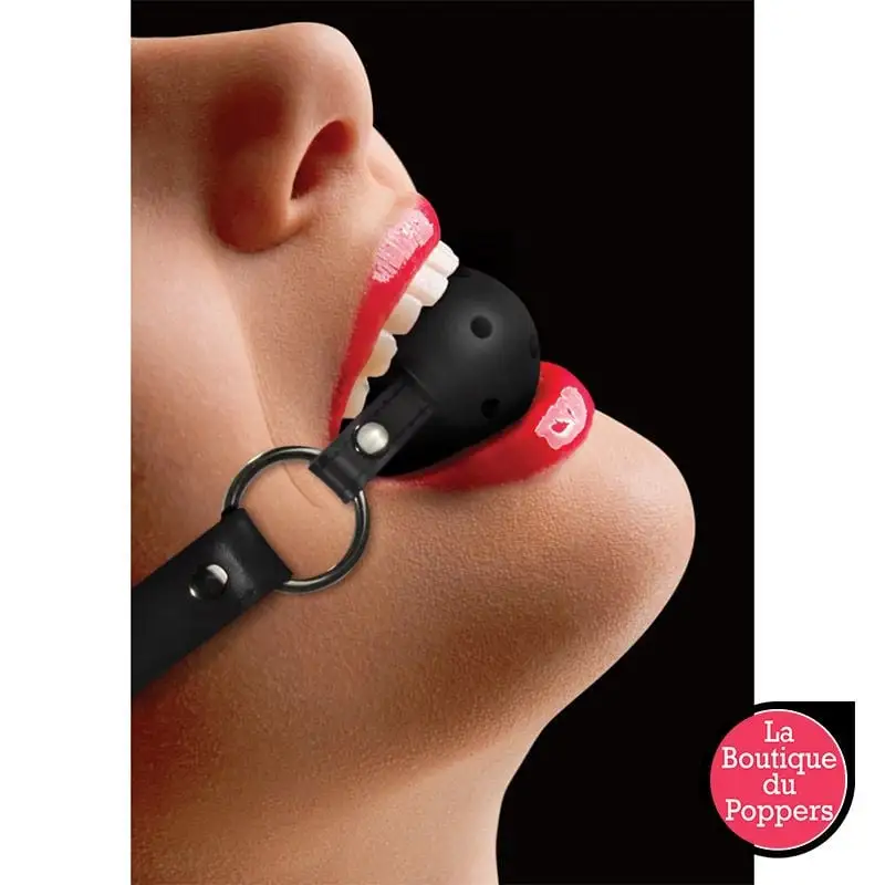 LBP - LRP Associes Bâillon Boule Gag Strap Noir 3 LBP - LRP Associes Bâillon Boule Gag Strap Noir – Image 3