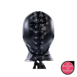 LBP - LRP Associes Cagoule SM Avec Bâillon Et Masque Subfull Noire -Poppers Soldes cagoule sm avec baillon et masque subfull noire 2
