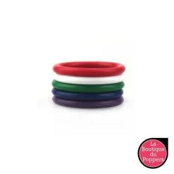LBP - LRP Associes Cockring Silicone Multi Colore 5 Pièces