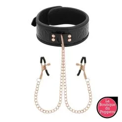 LBP - LRP Associes Collier Avec Pince-tétons Begme Noir