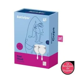 LBP - LRP Associes Coupes Menstruelles Feel Good X2 Transparentes -Poppers Soldes coupes menstruelles feel good x2 transparentes 2