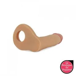 LBP - LRP Associes Double Gode Cockring - 12.5 X 2.9 Cm Flesh -Poppers Soldes double gode cockring 125 x 29 cm flesh 2