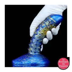 LBP - LRP Associes Gode Fantasy Saperli 16 X 4.5cm Bleu-Doré -Poppers Soldes gode fantasy saperli 16 x 45cm bleu dore 2