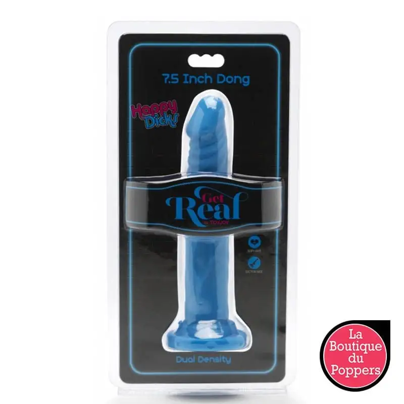 LBP - LRP Associes Gode Happy Dick 18 X 3.5 Cm Bleu 2 LBP - LRP Associes Gode Happy Dick 18 X 3.5 Cm Bleu – Image 2