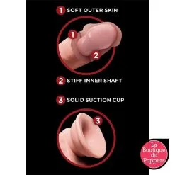 LBP - LRP Associes Gode Réaliste 3D Cock Swinging Balls 15 X 4 Cm -Poppers Soldes gode realiste 3d cock swinging balls 15 x 4 cm 2