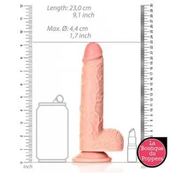 LBP - LRP Associes Gode Réaliste Straight Dildo 17 X 4.4cm -Poppers Soldes gode realiste straight dildo 17 x 44cm 3