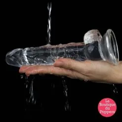 LBP - LRP Associes Gode Transparent Avec Bourses Flawless 16 X 3.5 Cm 8 LBP - LRP Associes Gode Transparent Avec Bourses Flawless 16 X 3.5 Cm -Poppers Soldes gode transparent avec bourses flawless 16 x 35 cm 2