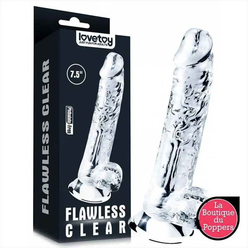 LBP - LRP Associes Gode Transparent Avec Bourses Flawless 16 X 3.5 Cm 5 LBP - LRP Associes Gode Transparent Avec Bourses Flawless 16 X 3.5 Cm – Image 5