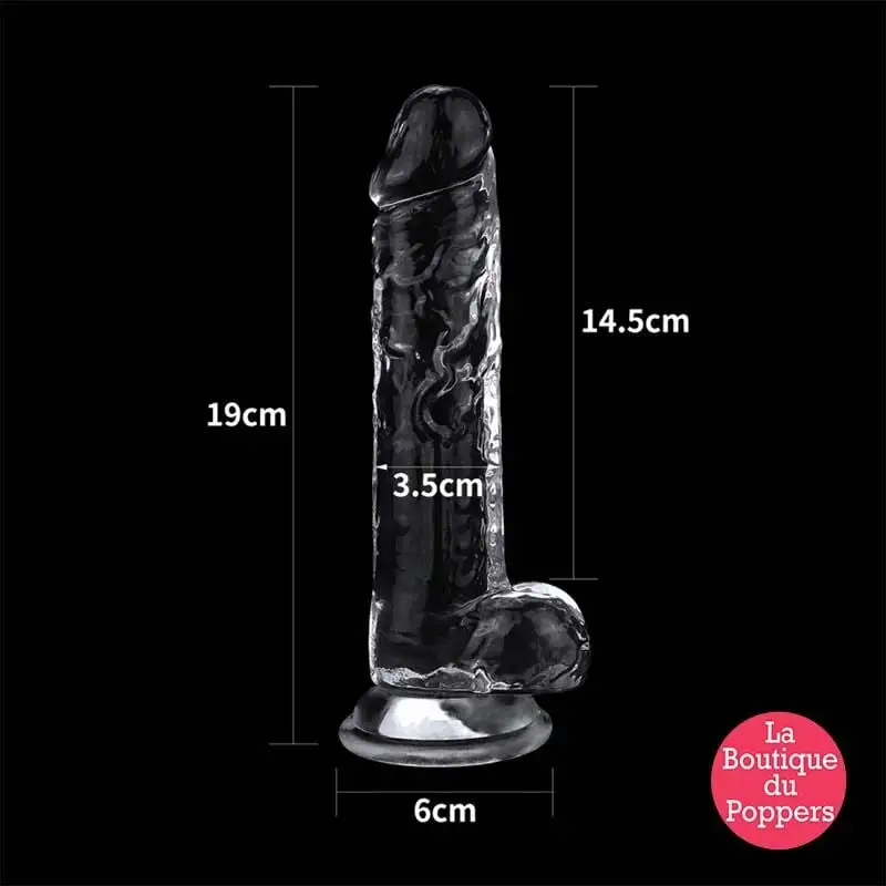 LBP - LRP Associes Gode Transparent Avec Bourses Flawless 16 X 3.5 Cm 1 LBP - LRP Associes Gode Transparent Avec Bourses Flawless 16 X 3.5 Cm