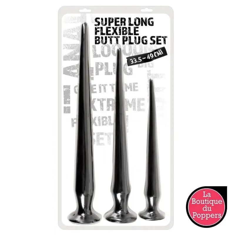 LBP - LRP Associes Kit 3 Plugs Longs Flex Plug Noirs 4 LBP - LRP Associes Kit 3 Plugs Longs Flex Plug Noirs – Image 4