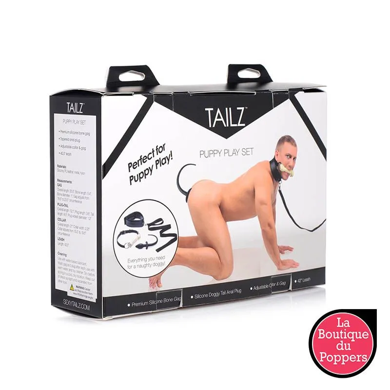 LBP - LRP Associes Kit Puppy Play (Bâillon, Plug Et Collier) 2 LBP - LRP Associes Kit Puppy Play (Bâillon, Plug Et Collier) – Image 2