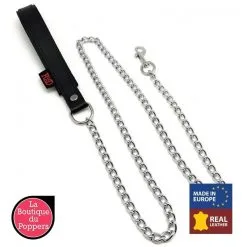 LBP - LRP Associes Laisse BDSM Avec Poignée Cuir 1m Noir