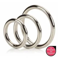LBP - LRP Associes Lot De 3 Cockrings Métal Silver Ring 32 à 50mm