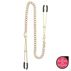 LBP - LRP Associes Pince-Tétons Tweezers Dorées 7 LBP - LRP Associes Pince-Tétons Tweezers Dorées -Poppers Soldes pince tetons tweezers dorees 2