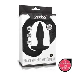 LBP - LRP Associes Plug Avec Queue De Cheval 10 X 3.5cm Noire