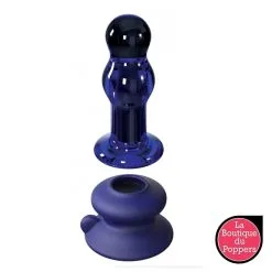 LBP - LRP Associes Plug En Verre Vibrant Icicles N°83 - 9 X 3.6 Cm -Poppers Soldes plug en verre vibrant icicles n83 9 x 36 cm 2