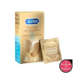 LBP - LRP Associes Préservatifs Nude Extra Lubrification Durex - Sensation Peau X8